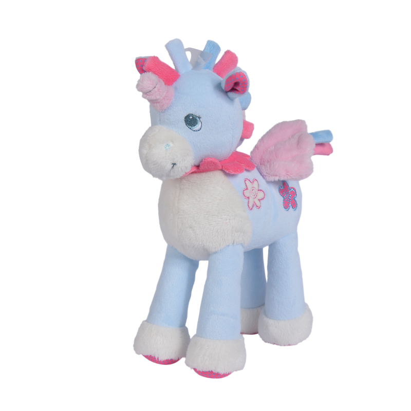  soft toy unicorn blue 20 cm 